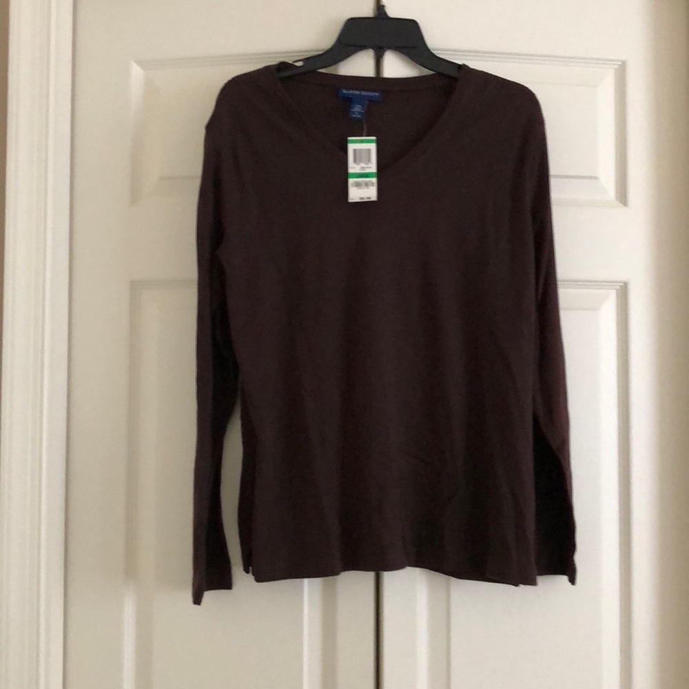 NWT Karen Scott long sleeve shirts